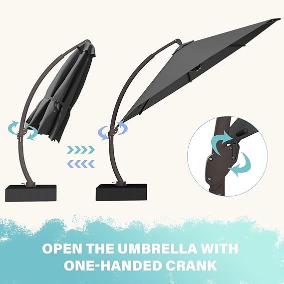 11FT Cantilever Patio Umbrella Gary