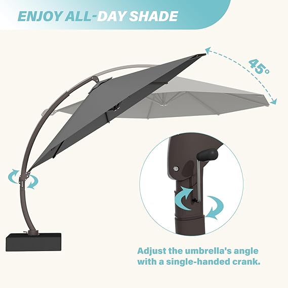 11FT Cantilever Patio Umbrella Gary