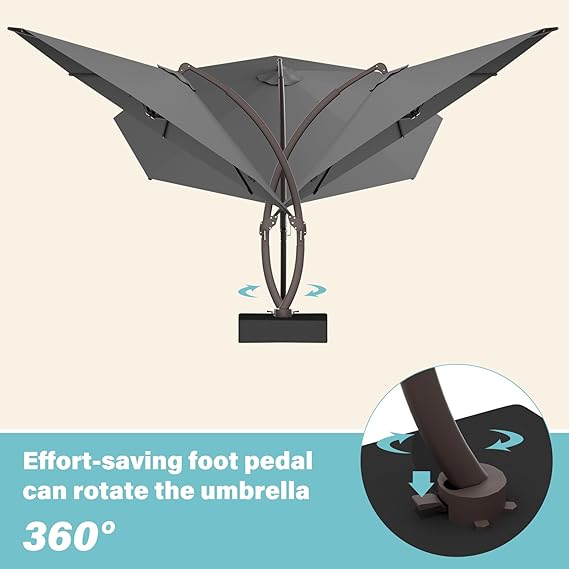 11FT Cantilever Patio Umbrella Gary