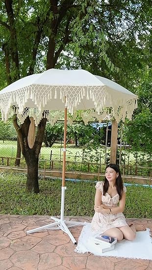 MIAMI Umbrella Premium Macrame for Deck