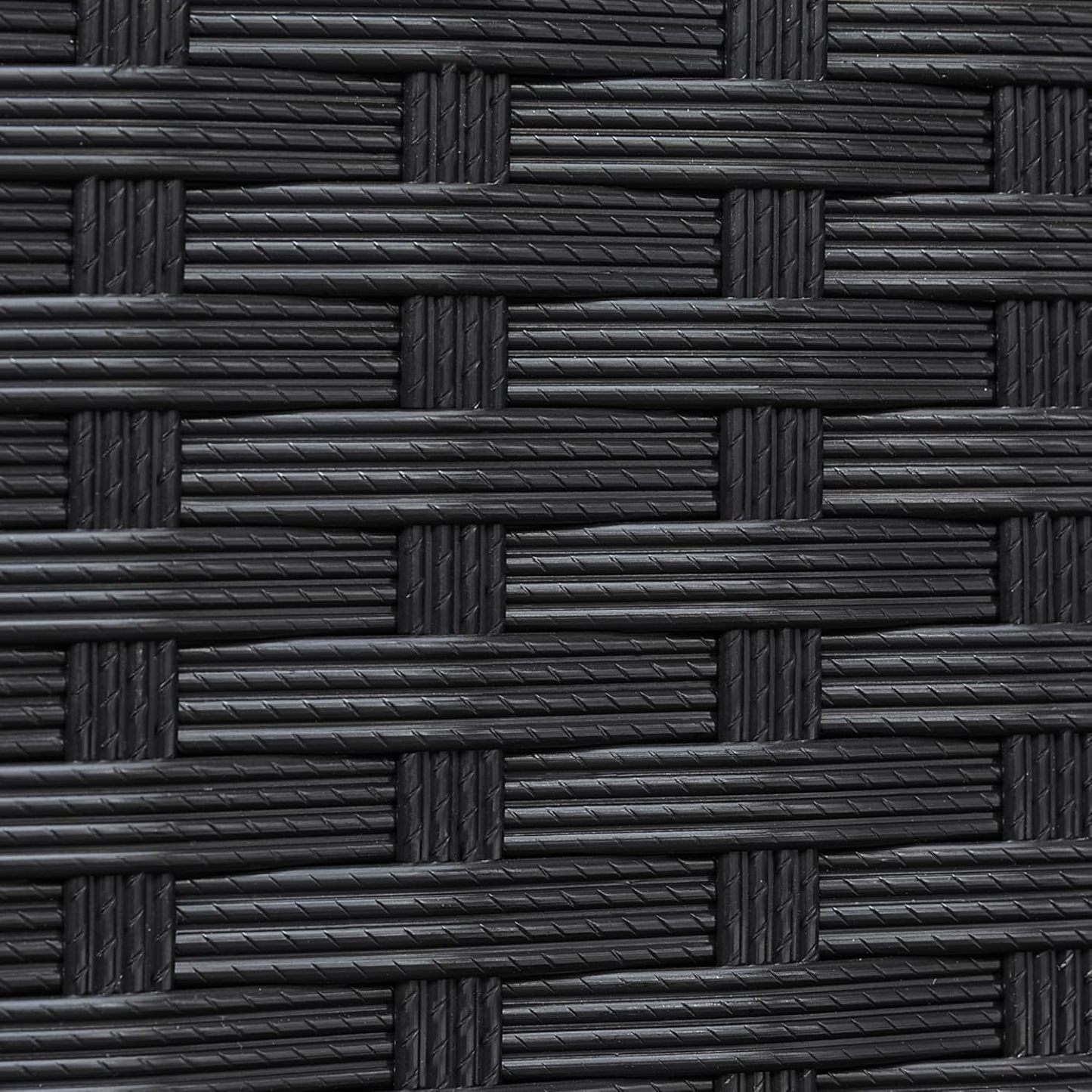 9-Piece Patio Dining Sets, Outdoor Space Saving Rattan Chairs with Glass Table