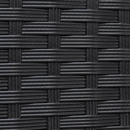 9-Piece Patio Dining Sets, Outdoor Space Saving Rattan Chairs with Glass Table