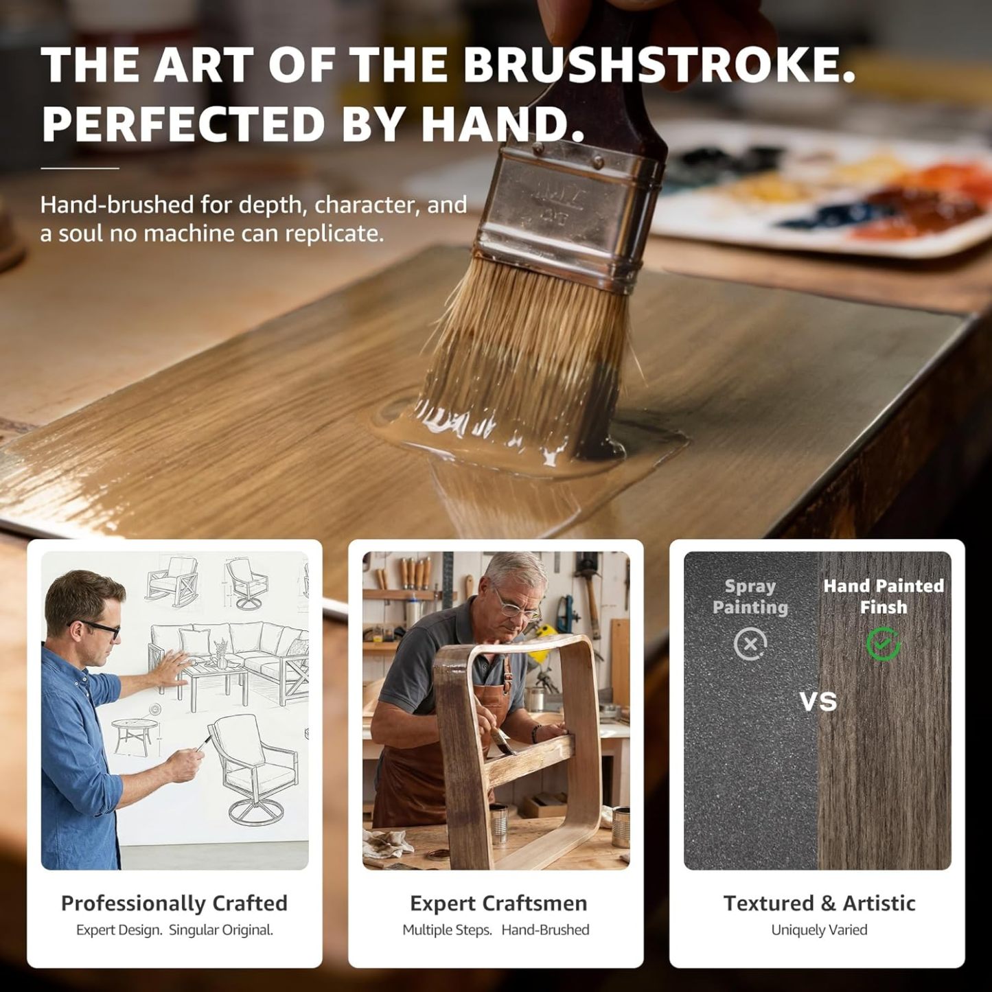 5-Piece Outdoor Patio Dining Set, 4pcs Patio Swivel Rocking Chairs and 38’’ Round Dining Table