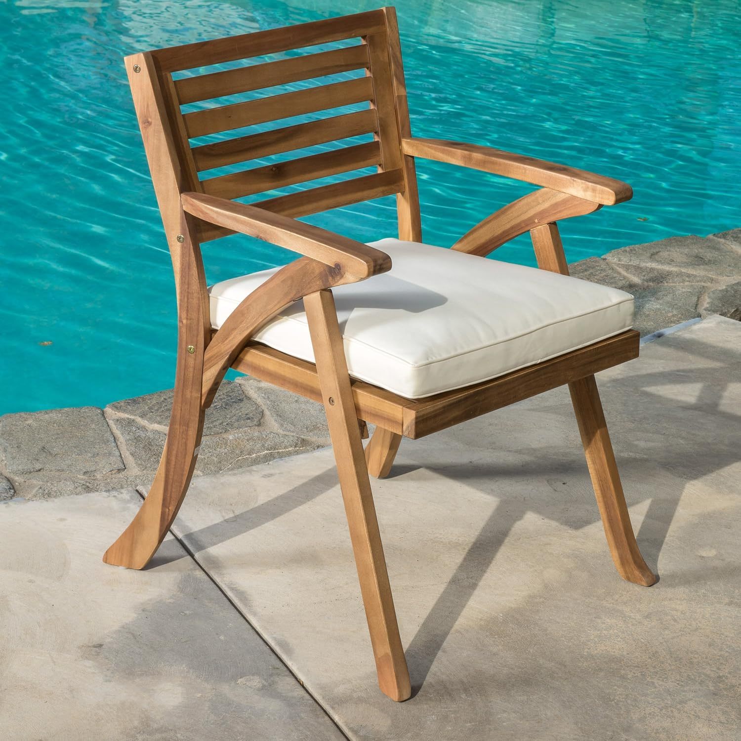 Acacia Wood Bistro Set Teak Finish