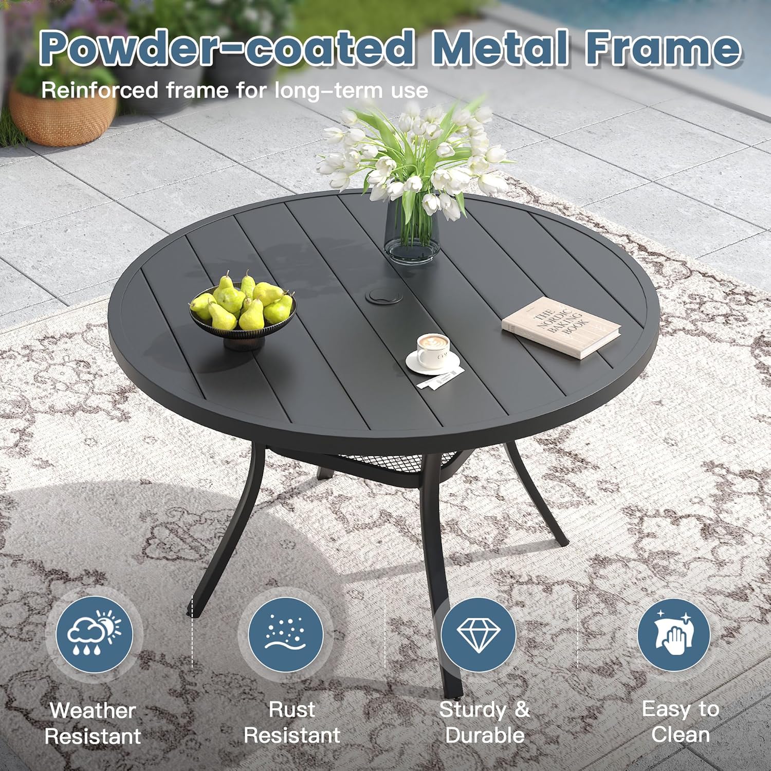 Outdoor Dining Table for 4