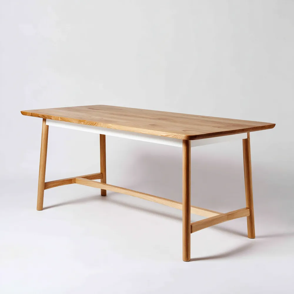Table à manger en bois massif 180x90x75 cm - Bois Naturel - Design moderne-Purefinishio