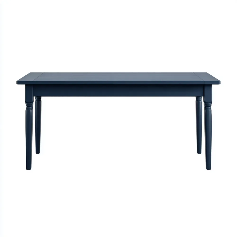 Table à manger en bois 150x90x75 cm - Bleu - Design classique-Gentledwell
