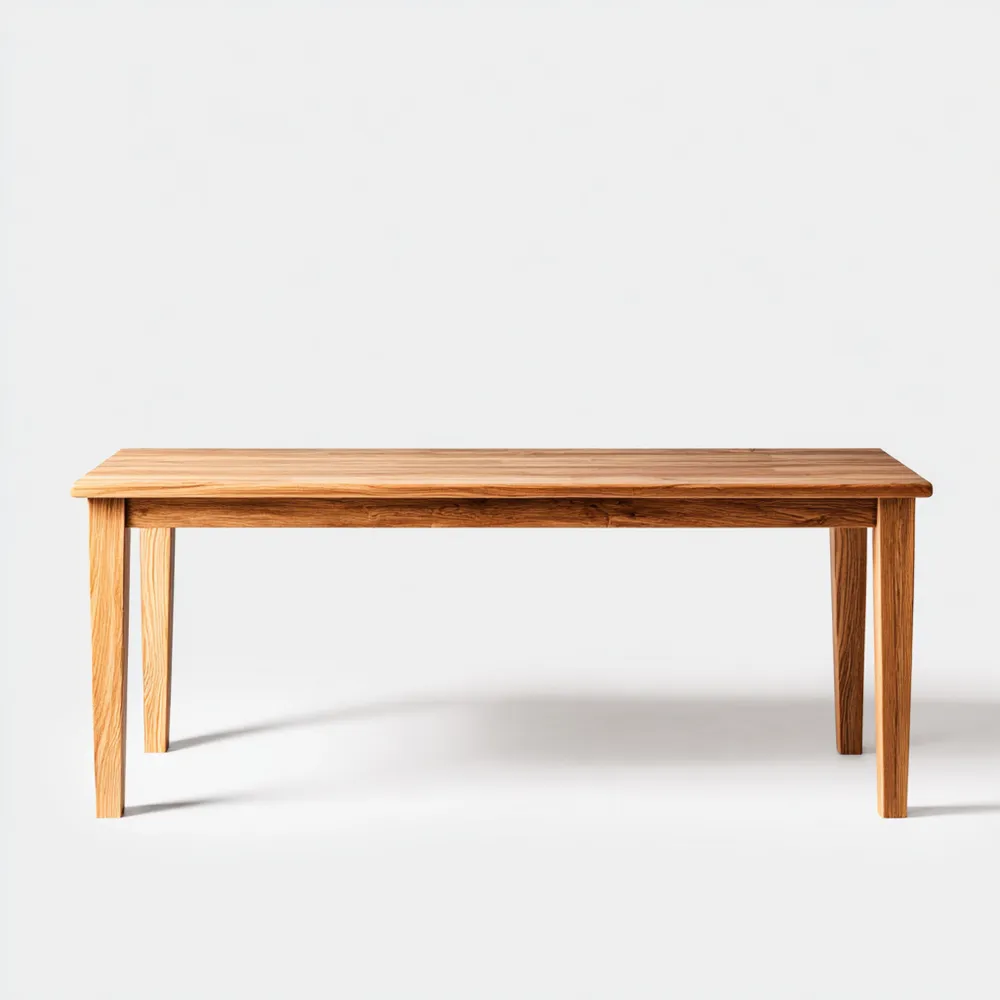 Table à manger en bois chêne massif 200x90x75 cm - Design classique-Gentledwell