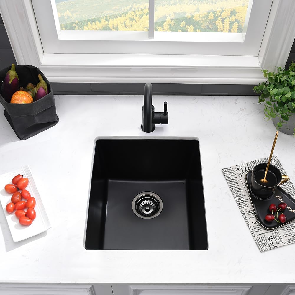 13 Inch Black Bar Sink Undermount