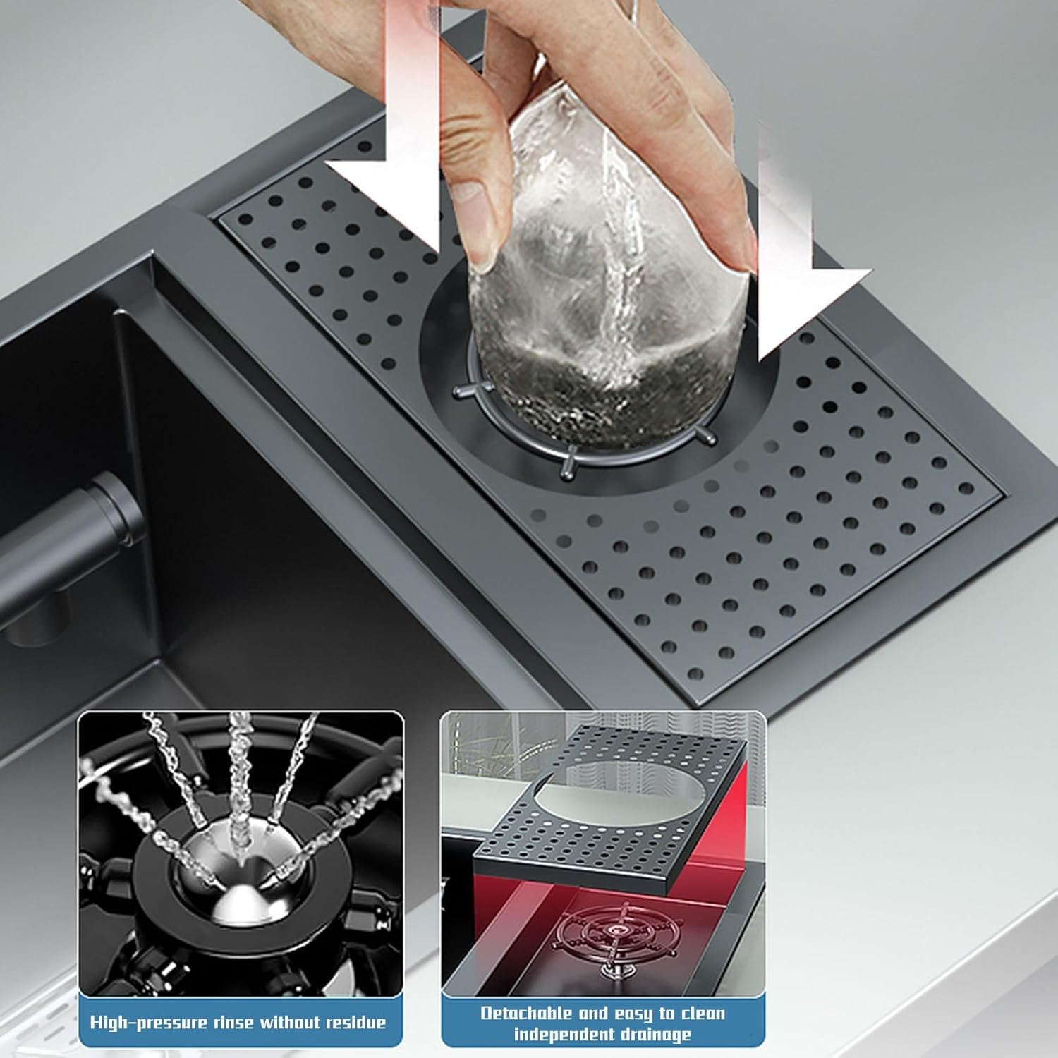 Stainless Steel Top-mount Bar Sink, Single Bowl Drop in Kitchen Sink