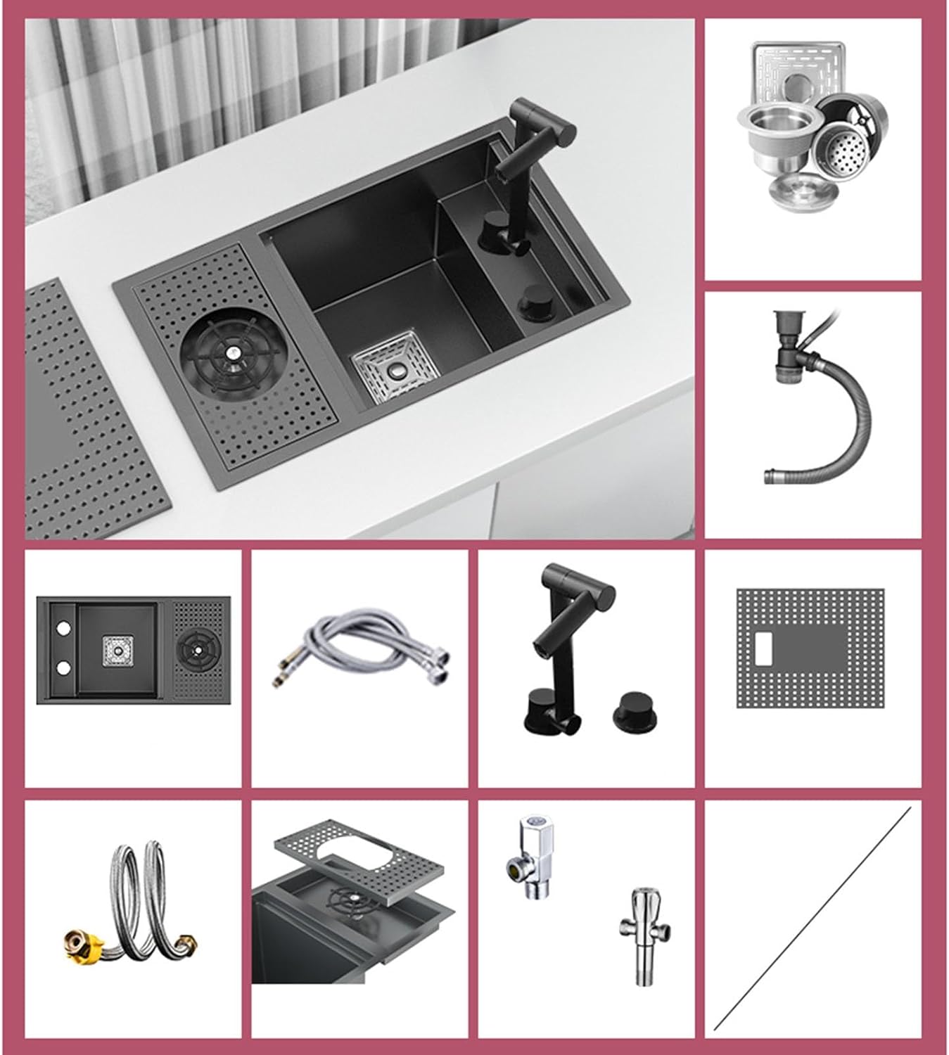 Stainless Steel Top-mount Bar Sink, Single Bowl Drop in Kitchen Sink