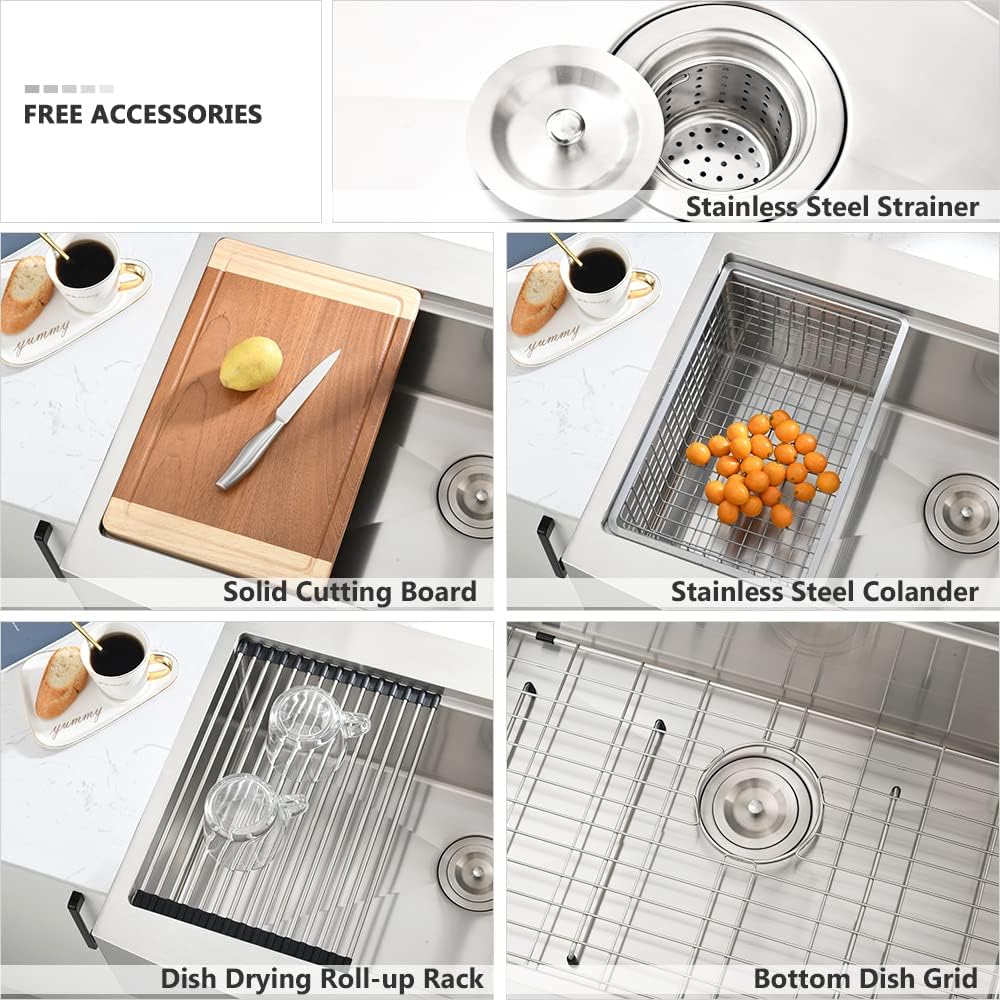 33 Inch Farmhouse Sink Drop In