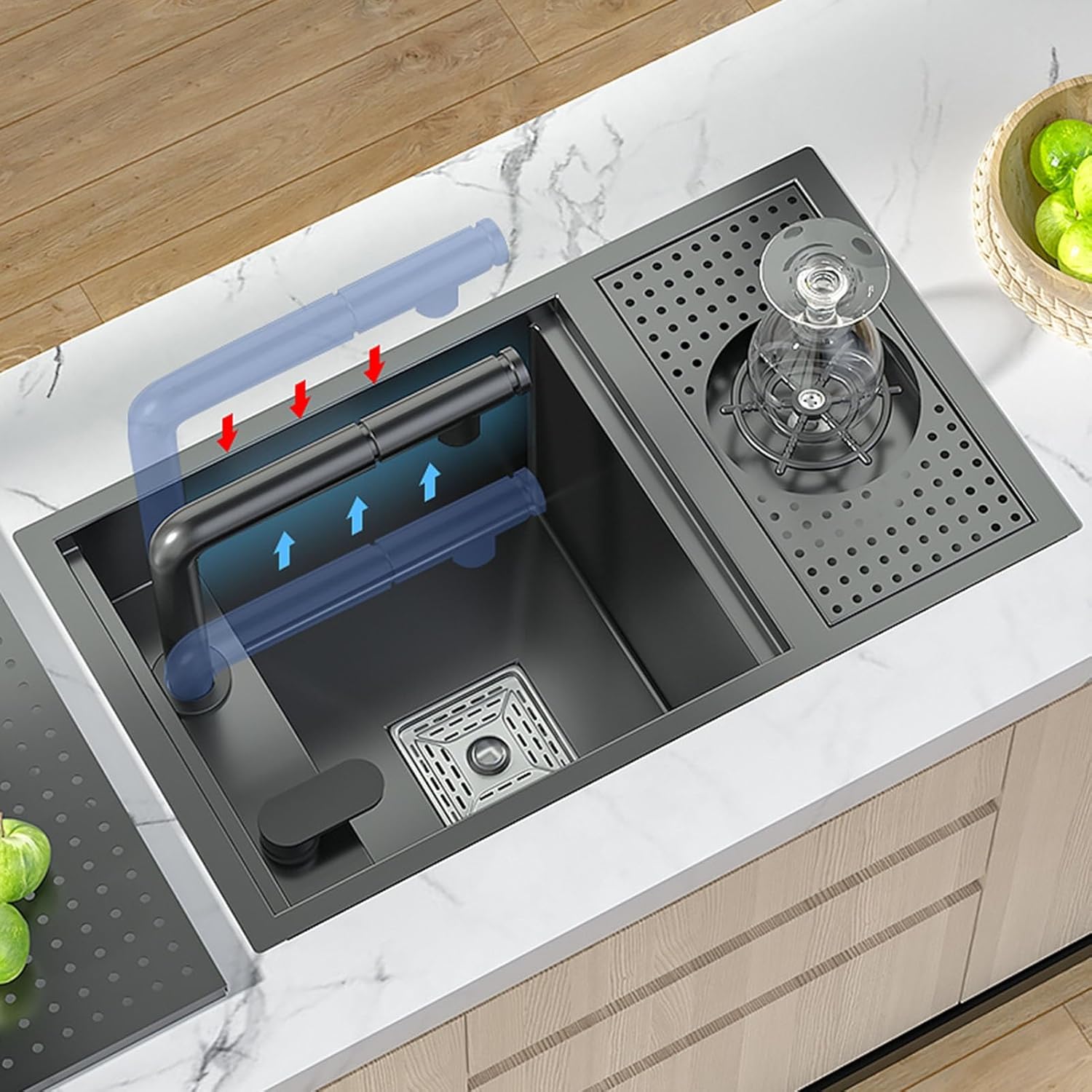 Stainless Steel Top-mount Bar Sink, Single Bowl Drop in Kitchen Sink