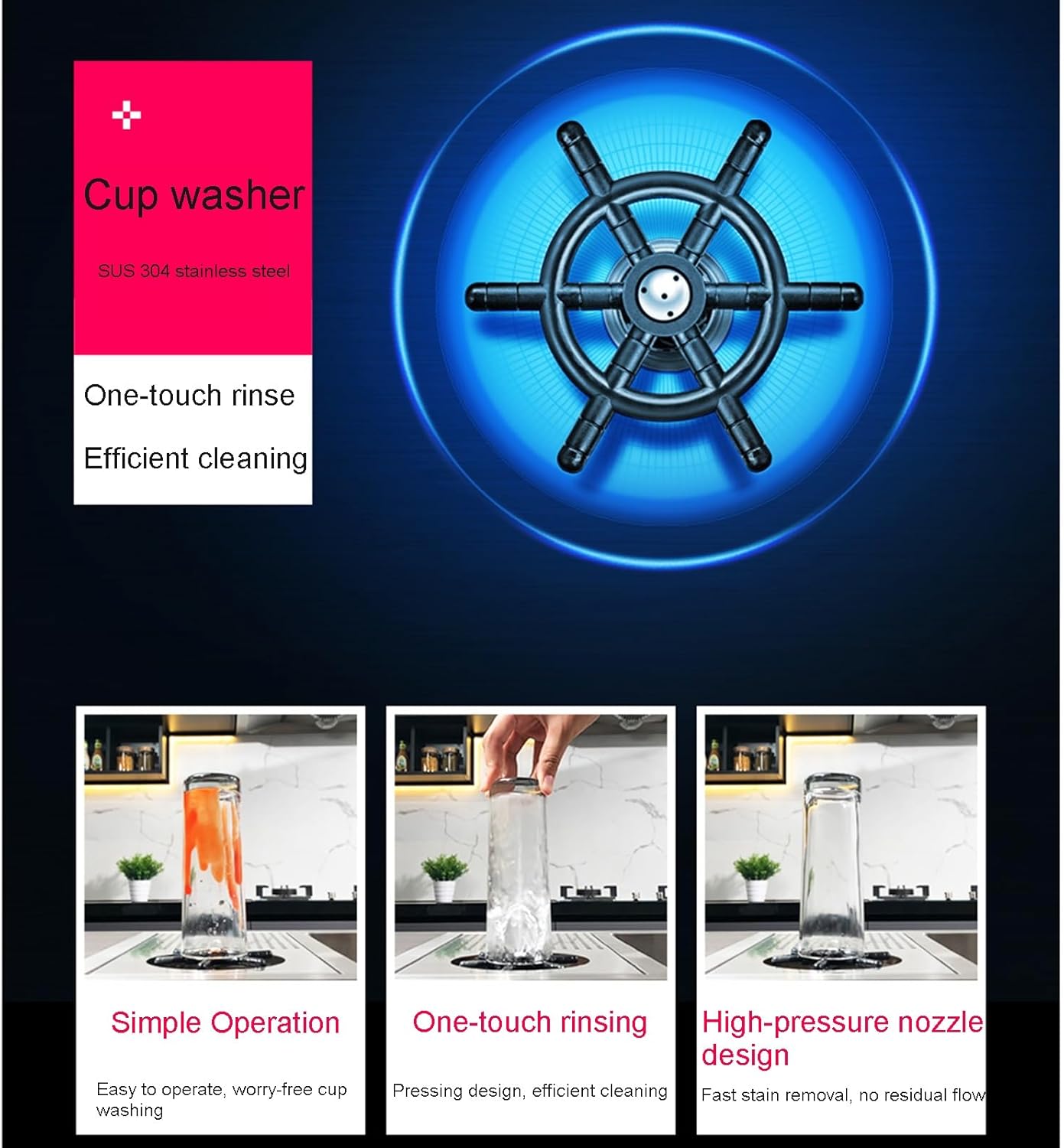 Gunmetal Grey Nano Stainless Steel Round Invisible Sink, Home Center Island bar Sink