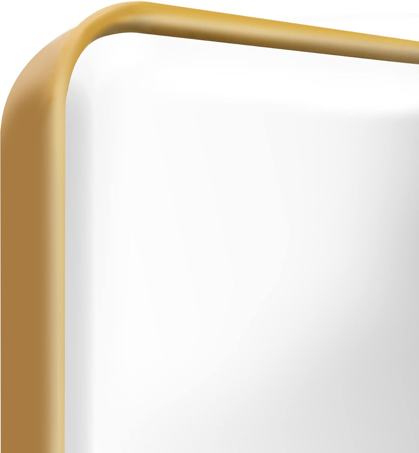 Plastic Medicine Cabinet, Beveled Edge Mirror Door with Round Corner Metal Frame