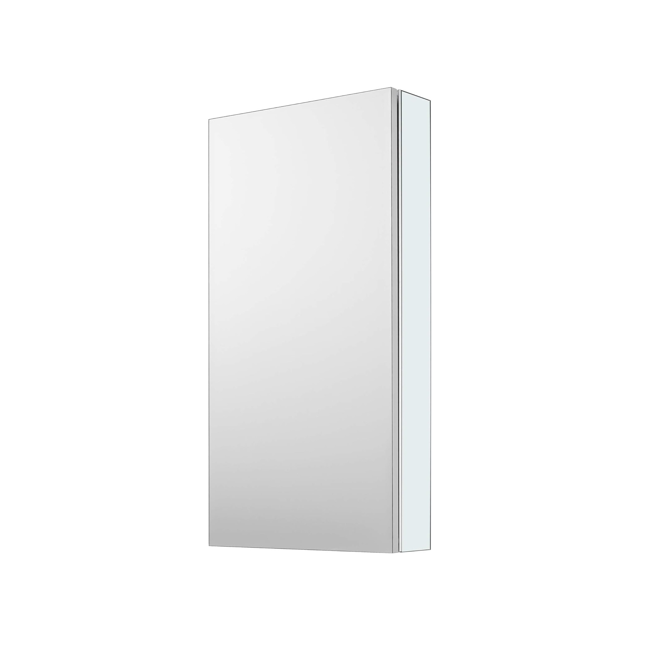 Aluminum Bathroom Medicine Cabinet with Mirror Door, Wall-mountable and Recessed-in Mirror Cabinet