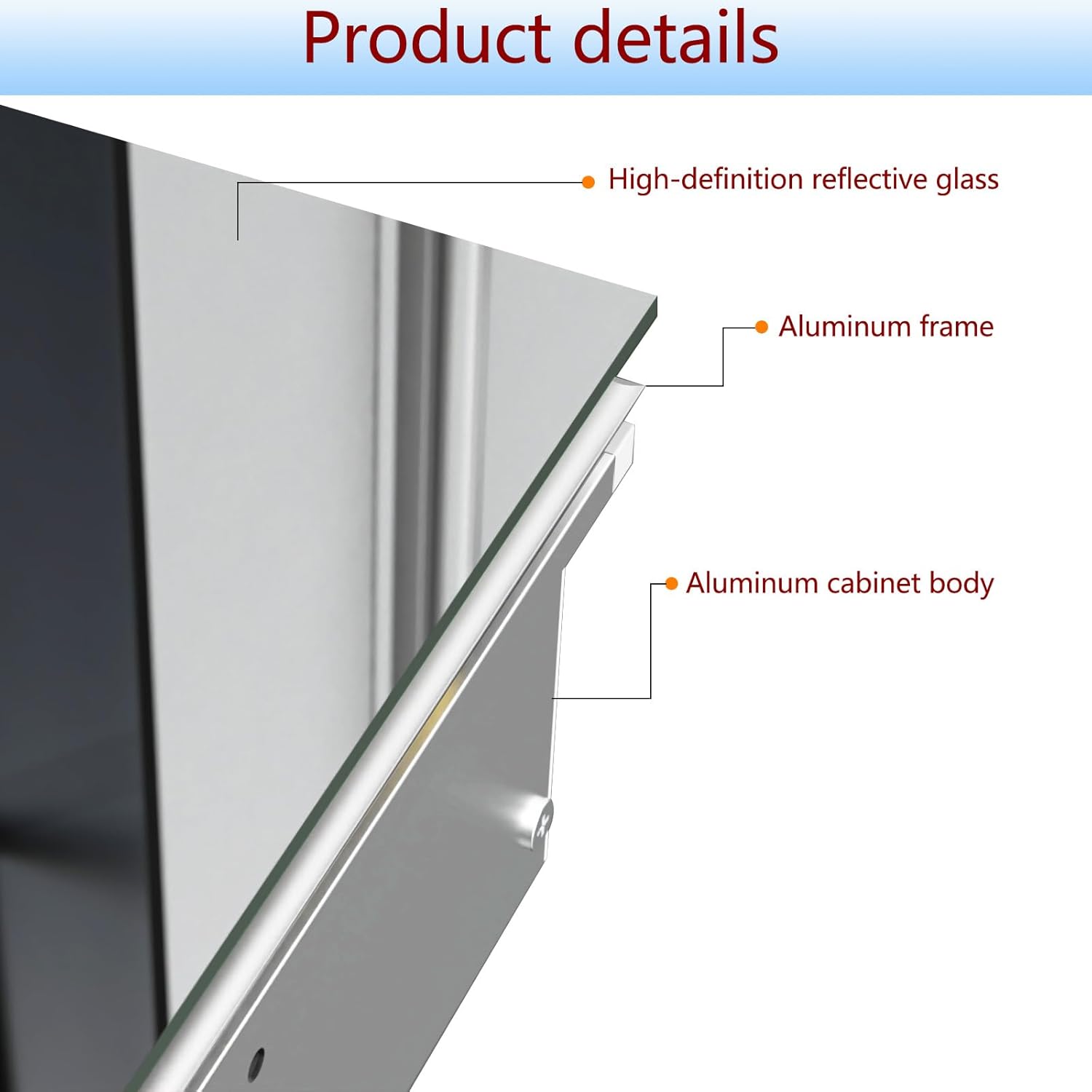 28x28 inch Medicine Cabinet Mirror with Storage