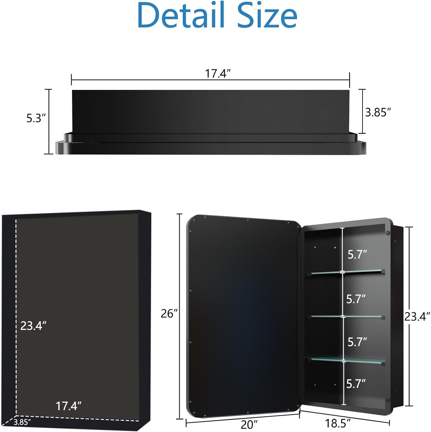 Medicine Cabinet with Mirror