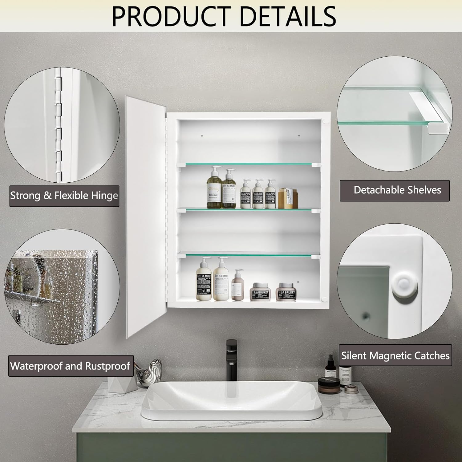 Bathroom Medicine Cabinet with Mirror