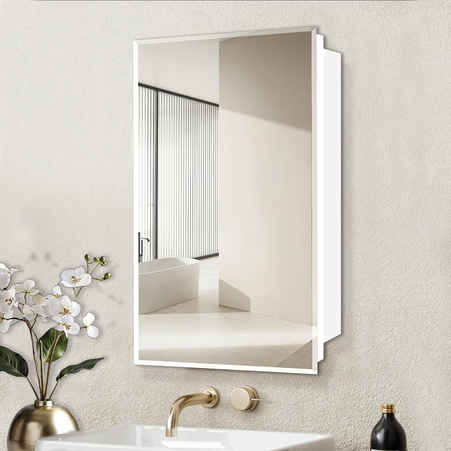 16x26 inch Medicine Cabinet with Mirror