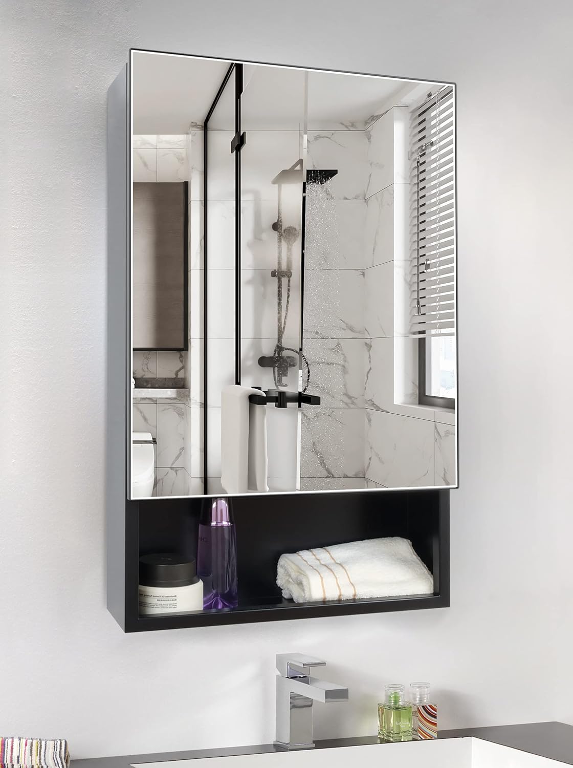 16x26 inch Medicine Cabinet with Mirror