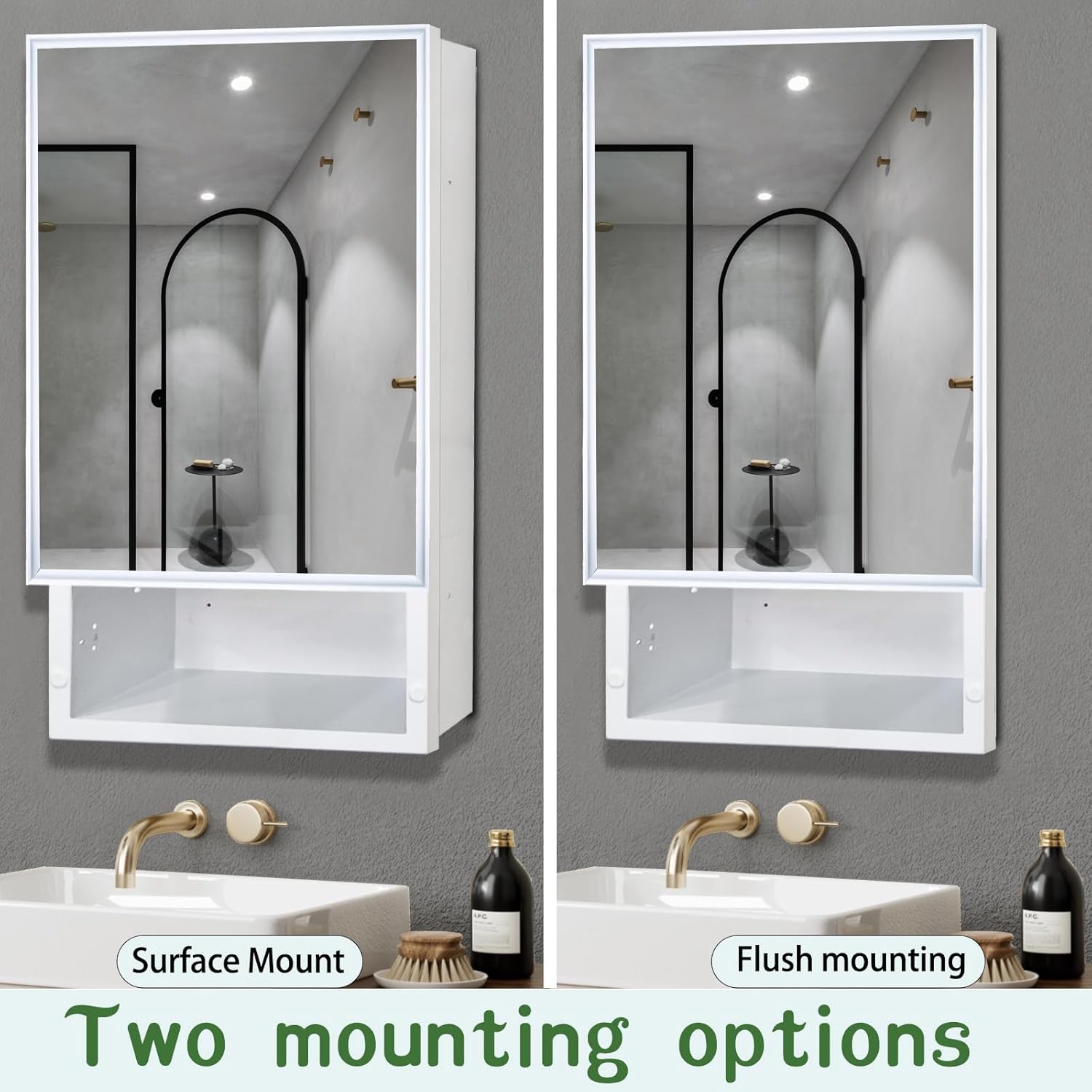 Plastic Medicine Cabinet with Mirror