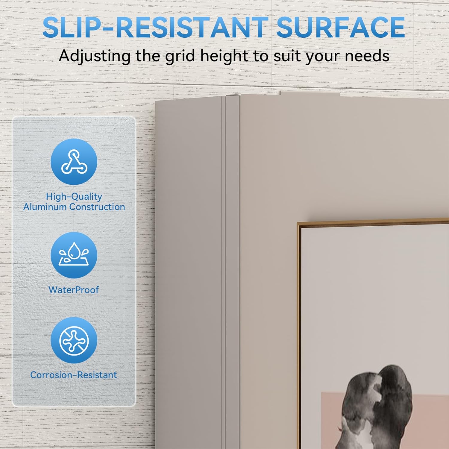 Aluminum Bathroom Medicine Cabinet with Mirror Door, Wall-mountable and Recessed-in Mirror Cabinet