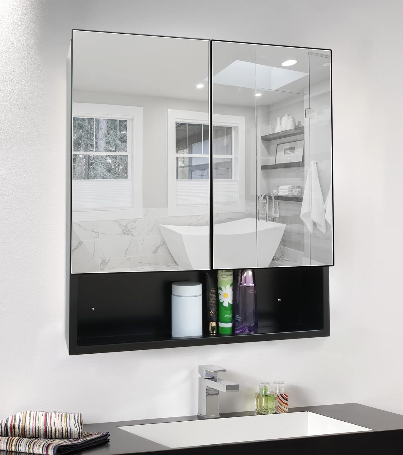 2x24 inch Wall-Mounted Medicine Cabinet