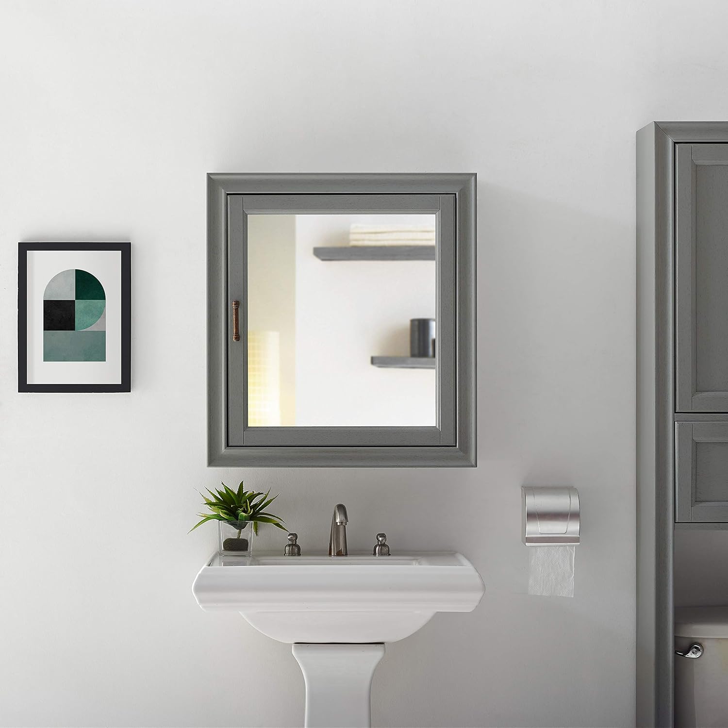 Wall Mounted Bathroom Mirror and Medicine Cabinet