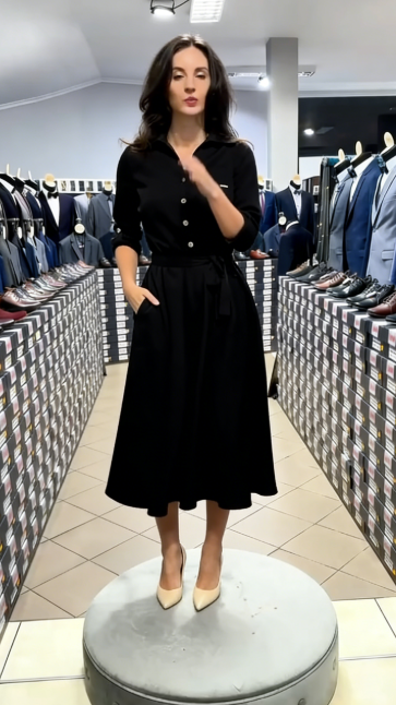 🔥 Oferta specjalna: -49% na wszystkie zamówienia w tym tygodniu! Nie przegap tej okazji!✨ Sukienka koszulowa z paskiem w talii i kieszeniami