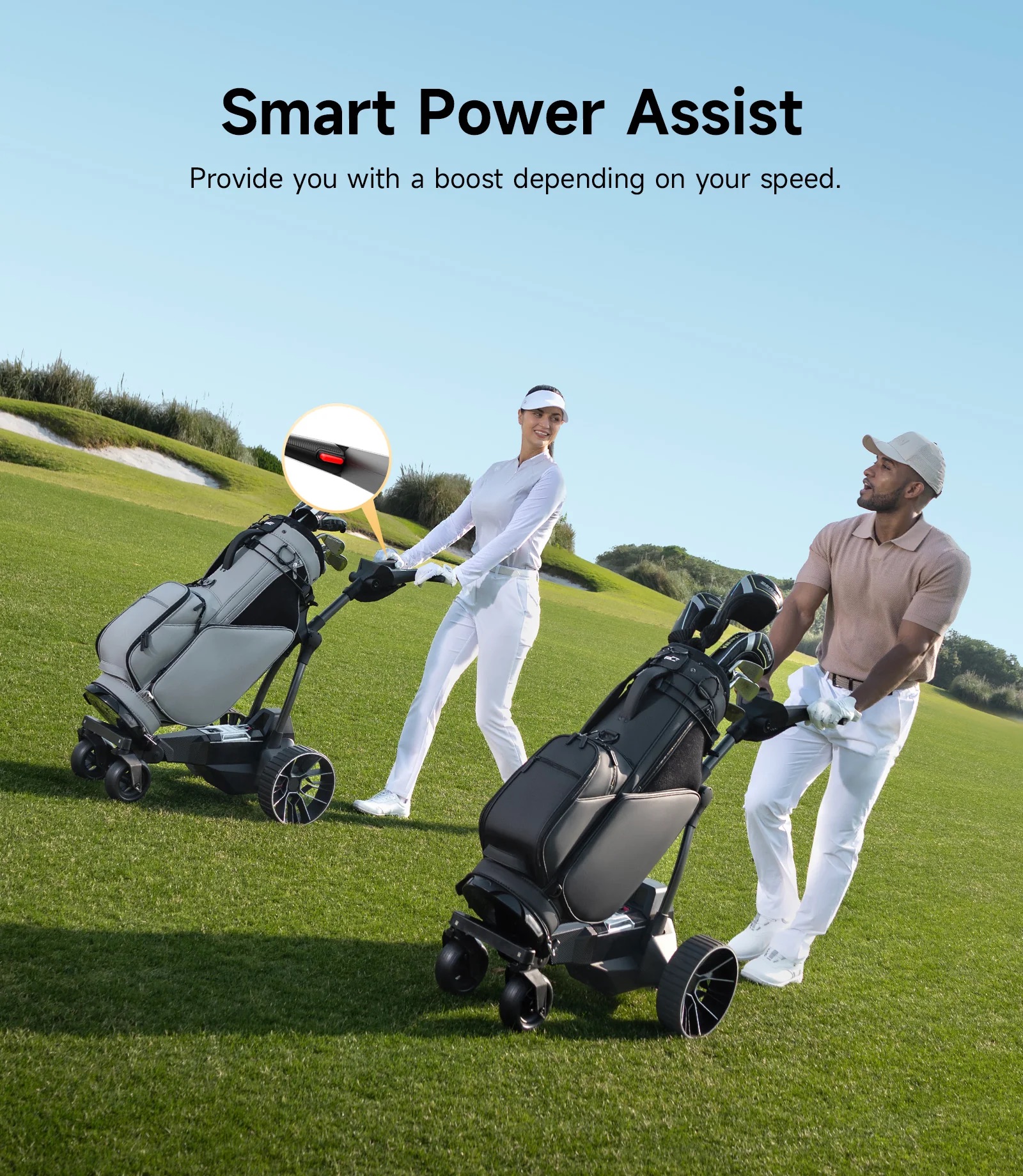 NAVEE Electric Golf Push Cart Birdie 3X