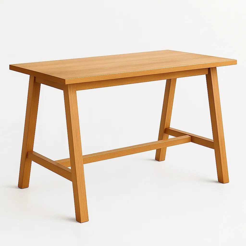 Scrivania da ufficio rettangolare in legno 120x60x75 cm-CASAELEGAN