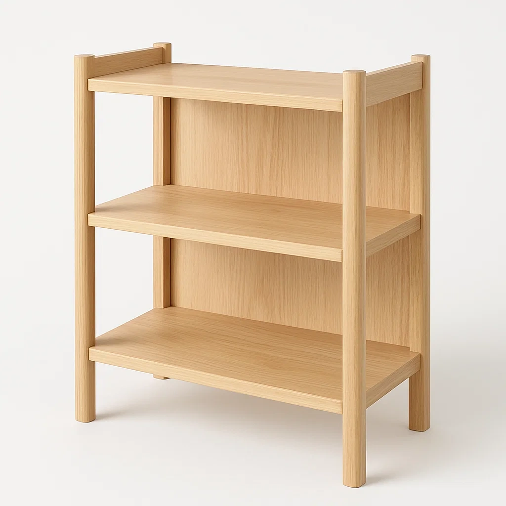 Scaffale in legno rovere naturale 70x30x85 cm-CASAELEGAN