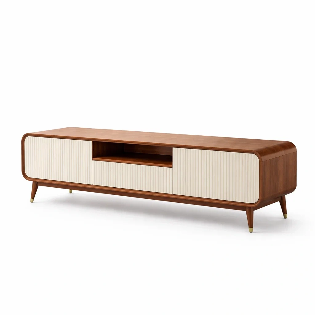 Meuble TV en bois design moderne-warmwarp