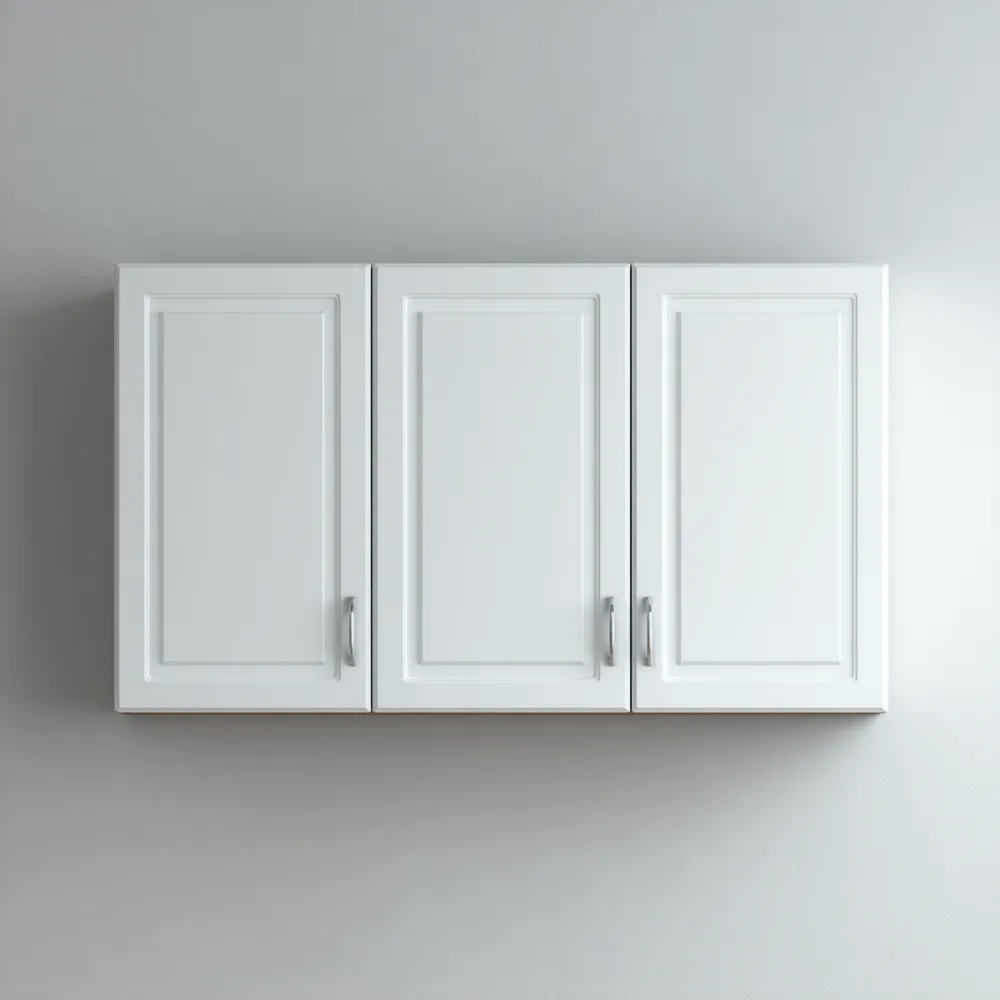 Pensile da cucina in legno 90x30x60 cm – Bianco – Design moderno