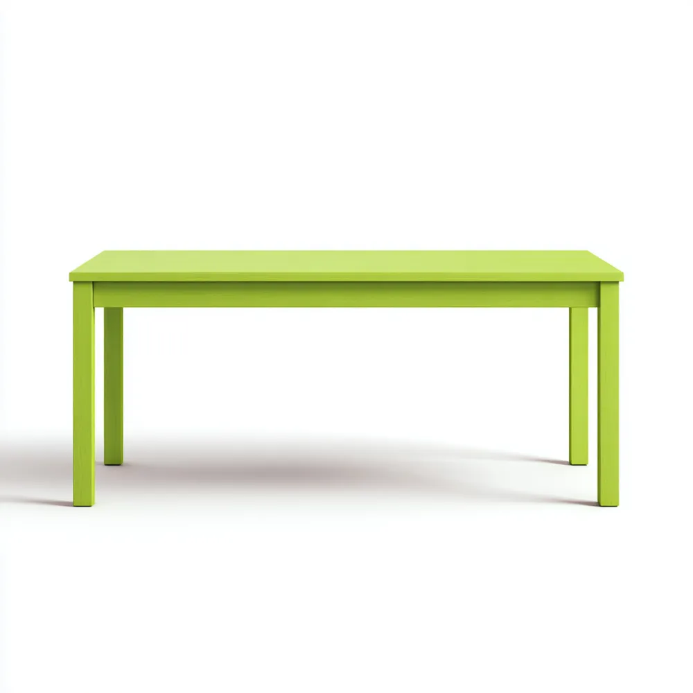 Tavolo da pranzo 140x80x75 cm - Verde Lime - Design Moderno