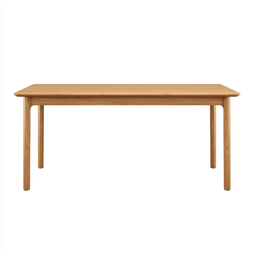 Tavolo da pranzo in legno massello 150x80x75 cm - Naturale - Design classico