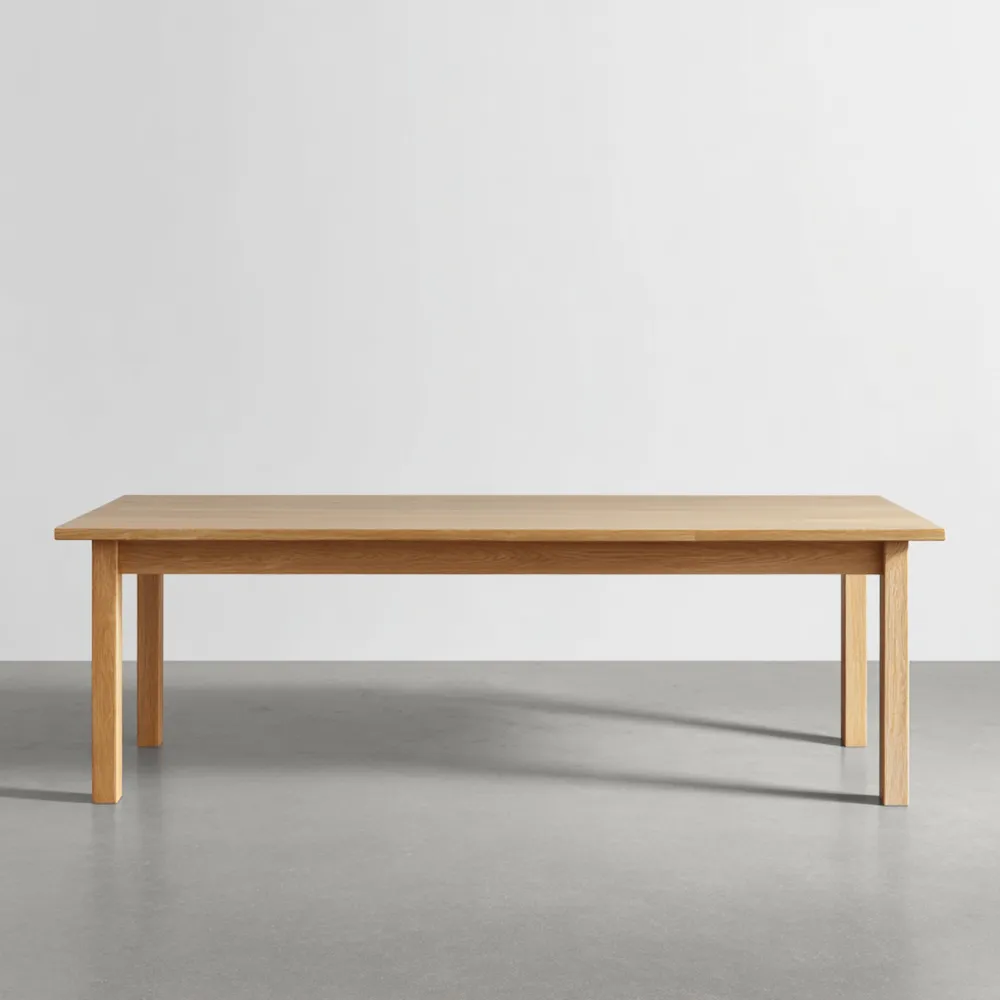 Tavolo da pranzo Legno Massello 180x90x75 cm - Naturale - Design Classico