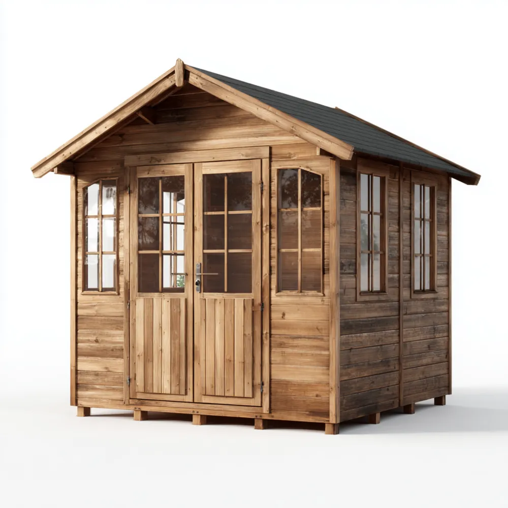 Abri de jardin en bois 200x150x210 cm - Marron - Design classique