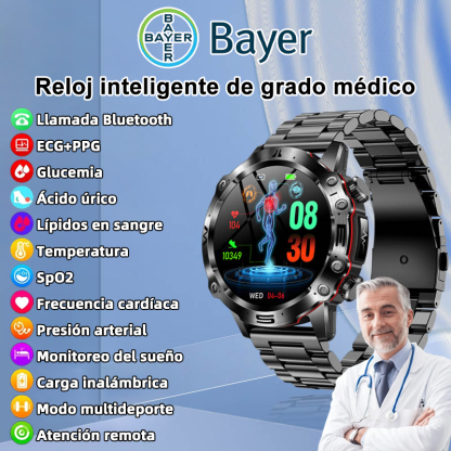 ✨Investigación médica e innovación tecnológica: el reloj de terapia láser no invasiva de Bayer puede monitorear la frecuencia cardíaca, la presión arterial y los niveles de azúcar en sangre en tiempo real💖