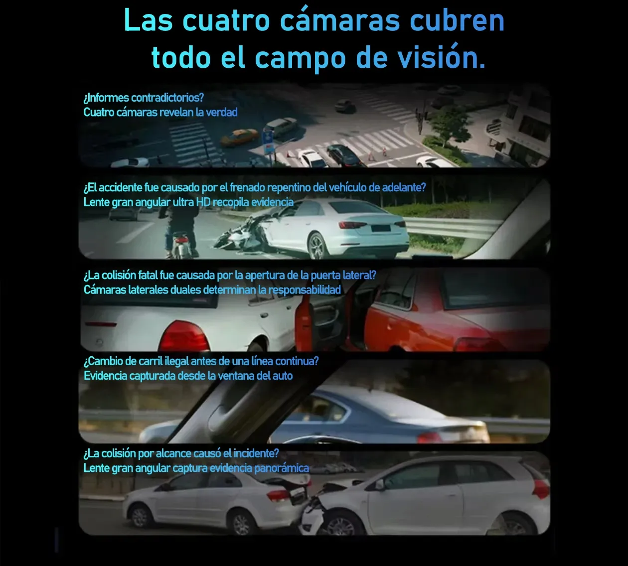 Garmin G980 mesterséges intelligenciával és hangvezérelt autós kamera négy kamerával, 360°-os panorámaképernyővel, 4K Ultra HD éjjellátóval és GPS-követéssel