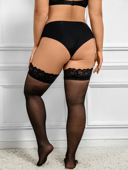 W114 black | R955/4163 silicone-coated C9 extra-large black 8.5 lace pattern