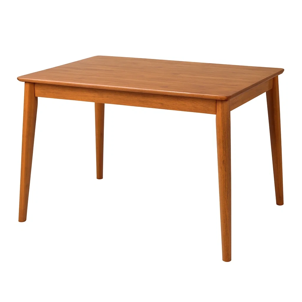 Tavolo da pranzo in legno di quercia 120x80x75 cm-NEWFURNISH