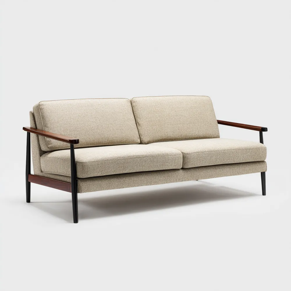 Canapé 2 places 150x80x85 cm – Beige – Design Contemporain