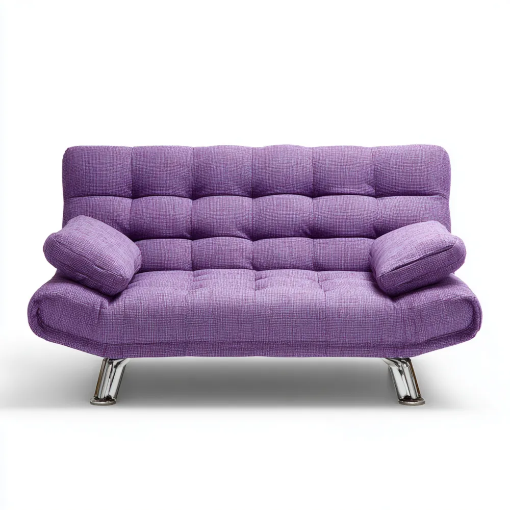 Canapé 2 places Tissu 160x80x85 cm - Violet - Design contemporain