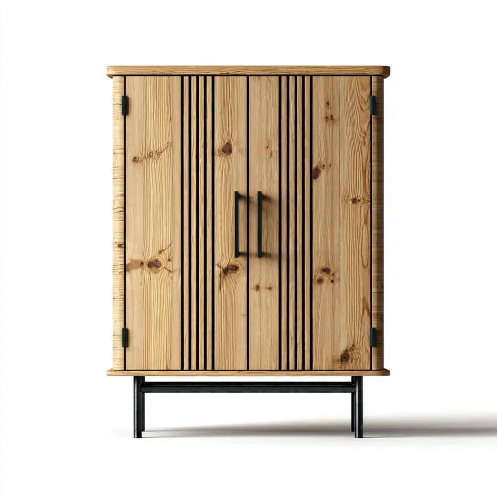 Armoire de rangement Bois 100x40x150 cm – Design contemporain