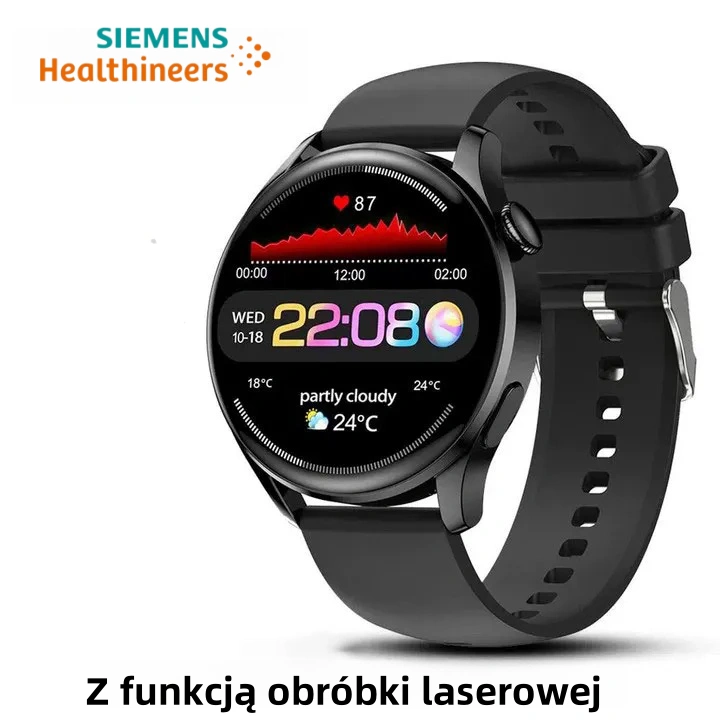 🔥 Ogromne obniżki cen na najgorętsze produkty 🔥Zegarek do pomiaru poziomu glukozy we krwi firmy Siemens może monitorować tętno, ciśnienie krwi i poziom cukru we krwi
