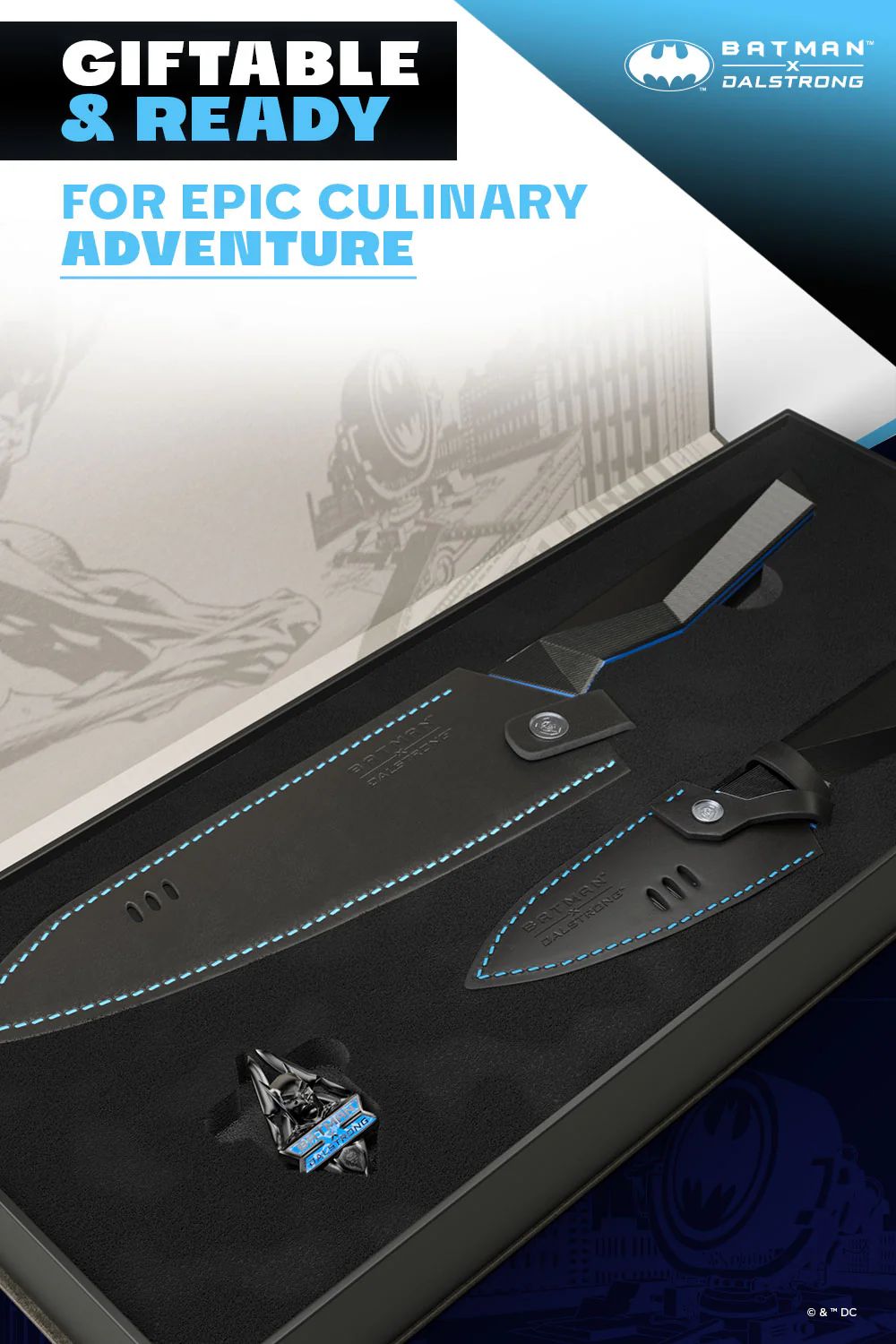 Objevte novou dimenzi vaření ve tmě: 2 dílná sada BATMAN™ Shadow Black Edition