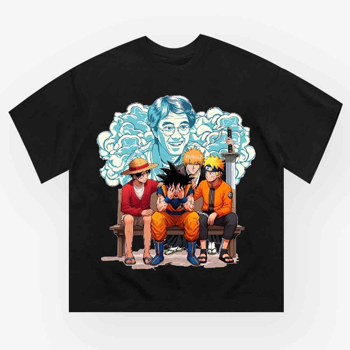 Unisex Goku Don't Cry Dragon Ball Anime Printed Oversized T-shirts