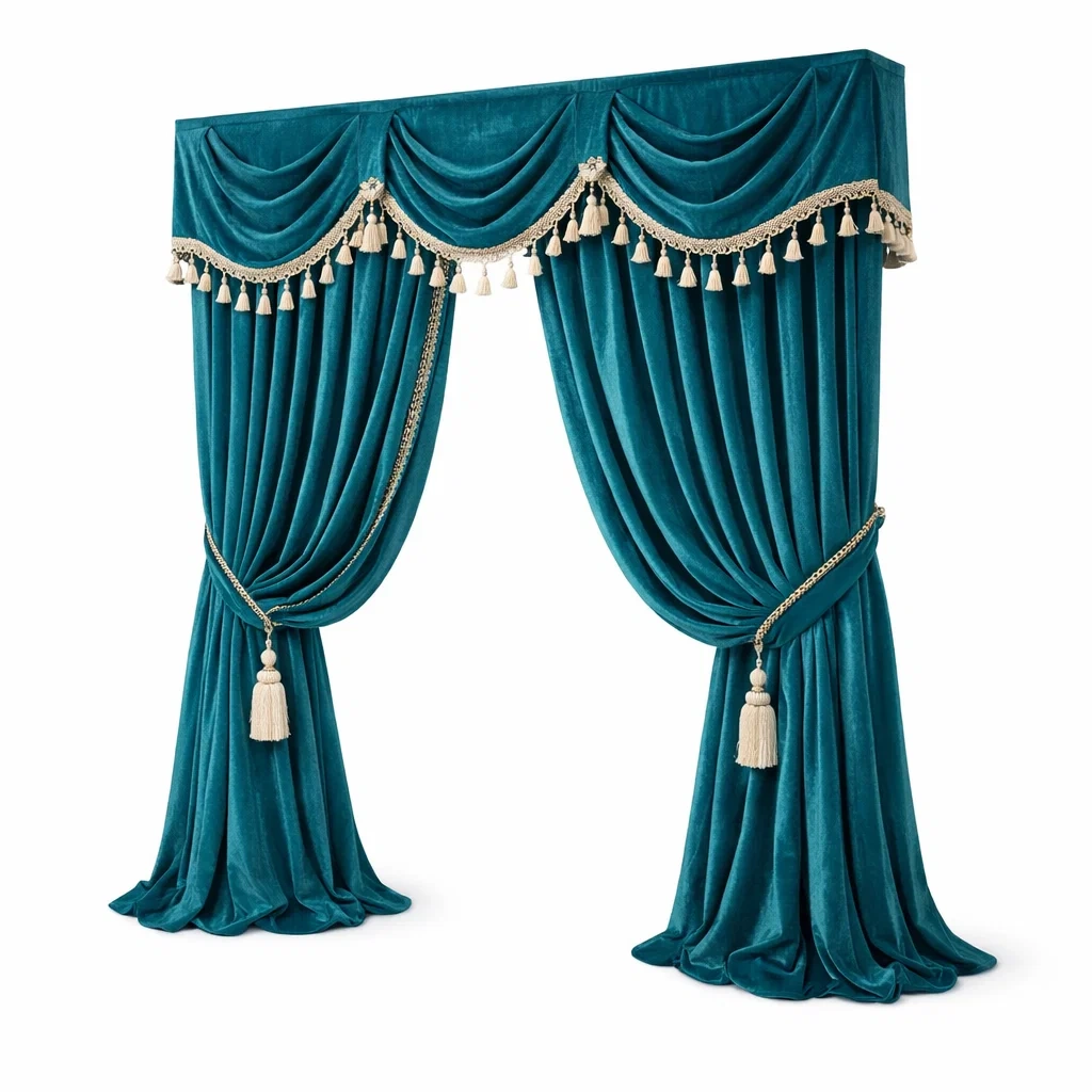 Rideau decoratif luxe a franges-OrbitalOak